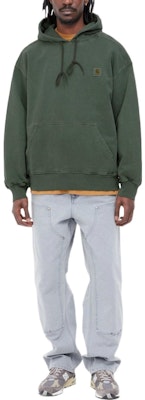 Carhartt WIP FW22 Washed Pullover Sweatshirt Military Green I029523-0WH-GD Shop Carhartt WIP FW22 Washed Pullover Sweatshirt Military Green I029523-0WH-GD