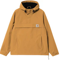 Carhartt WIP FW22 Yellow Half-Zip Hooded Jacket I028435-0W1-XX Carhartt WIP FW22 Yellow Half-Zip Hooded Jacket I028435-0W1-XX