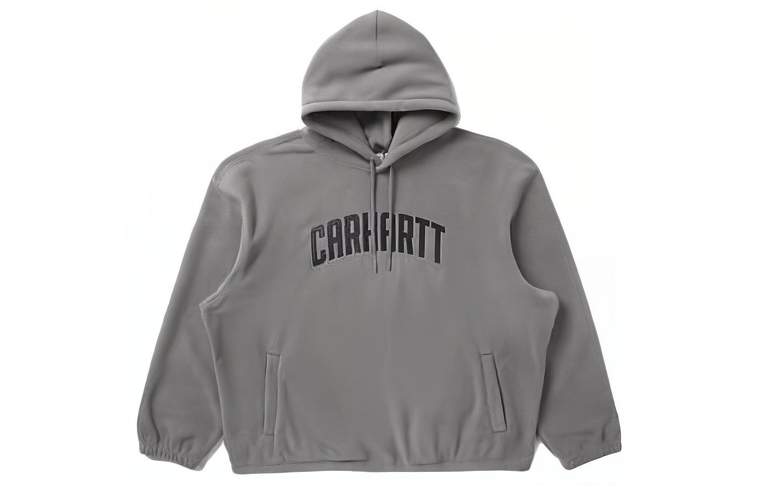 Carhartt WIP FW22 Yellow Pullover Sweatshirt with Logo Print for Men CHXSWA222039J-GYX