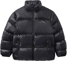 Carhartt WIP FW23 Black Solid Stand Collar Zip Puffer Jacket CHXDNF23A057L Carhartt WIP FW23 Black Solid Stand Collar Zip Puffer Jacket CHXDNF23A057L