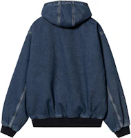 Lookbook Carhartt WIP FW23 Active Jacket Loose Fit Denim Hoodie Sports Jacket. I032232-01-06