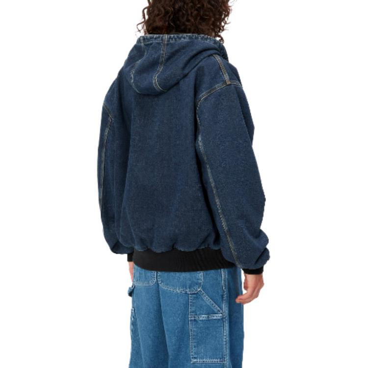Purchase Carhartt WIP FW23 寬鬆版活力牛仔連帽運動外套。 I032232-01-06
