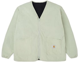 Carhartt WIP FW23 Alphabet Pattern Reversible Fleece V-Neck Jacket Unisex. CHXJKF23A009L Carhartt WIP FW23 Alphabet Pattern Reversible Fleece V-Neck Jacket Unisex. CHXJKF23A009L