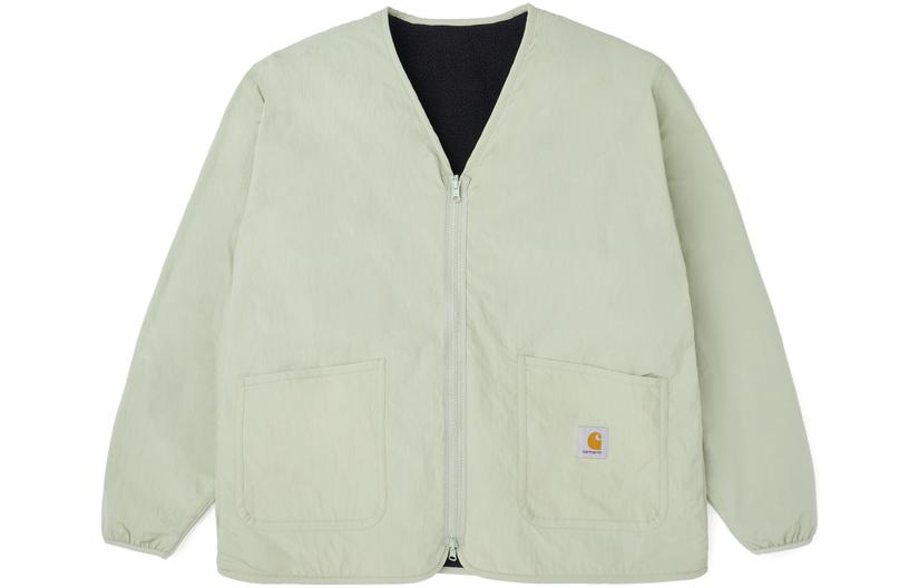 Order カーハートWIP FW23 アルファベット柄リバーシブルフリースVネックジャケット ユニセックス CHXJKF23A009L