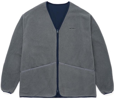 カーハートWIP FW23 アルファベット柄リバーシブルフリースVネックジャケット ユニセックス CHXJKF23A009L Shop カーハートWIP FW23 アルファベット柄リバーシブルフリースVネックジャケット ユニセックス CHXJKF23A009L