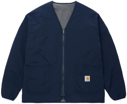 カーハートWIP FW23 アルファベット柄リバーシブルフリースVネックジャケット ユニセックス CHXJKF23A009L Purchase カーハートWIP FW23 アルファベット柄リバーシブルフリースVネックジャケット ユニセックス CHXJKF23A009L