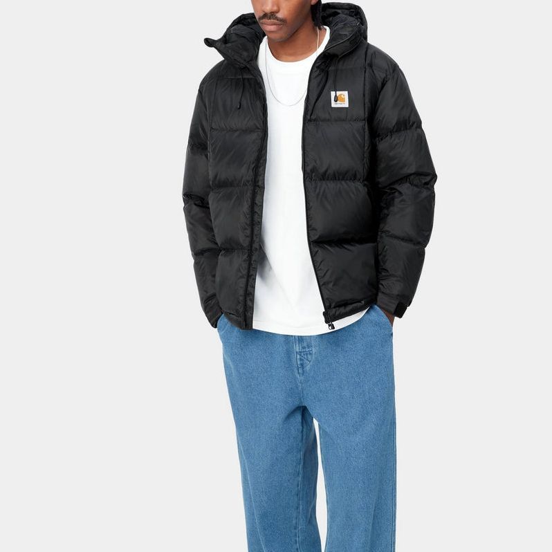 Shop 칼하트 WIP FW23 아스펜 블랙 집업 후디 재킷 A232004-89-XX