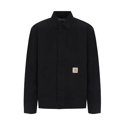 Carhartt WIP FW23 Black Solid Color Long-Sleeve Collar Jacket I032234-89-3K