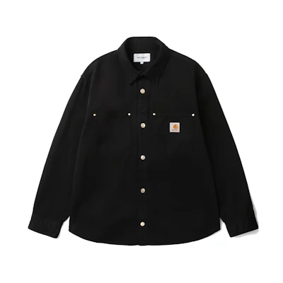 Carhartt WIP FW23 Black Solid Pocket Button-Up Jacket CHXJKF23I111LBKX