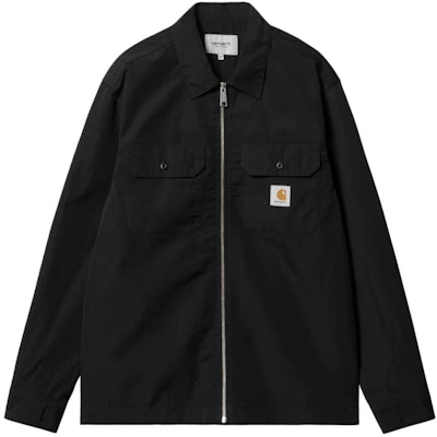 Carhartt WIP FW23 Craft Zip Logo Long Sleeve Shirt Black I032962-89-02 Buy Carhartt WIP FW23 Craft Zip Logo Long Sleeve Shirt Black I032962-89-02