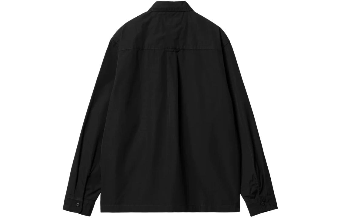 Lookbook Carhartt WIP FW23 Craft Zip Logo Long Sleeve Shirt Black I032962-89-02