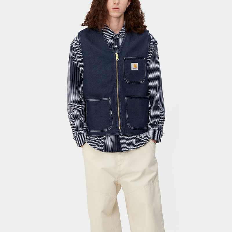 Details for Carhartt WIP FW23 Rompi Denim Multi-Pocket Pria. I032704-01-2Y