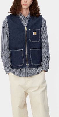 Carhartt WIP FW23 Rompi Denim Multi-Pocket Pria. I032704-01-2Y Details for Carhartt WIP FW23 Rompi Denim Multi-Pocket Pria. I032704-01-2Y