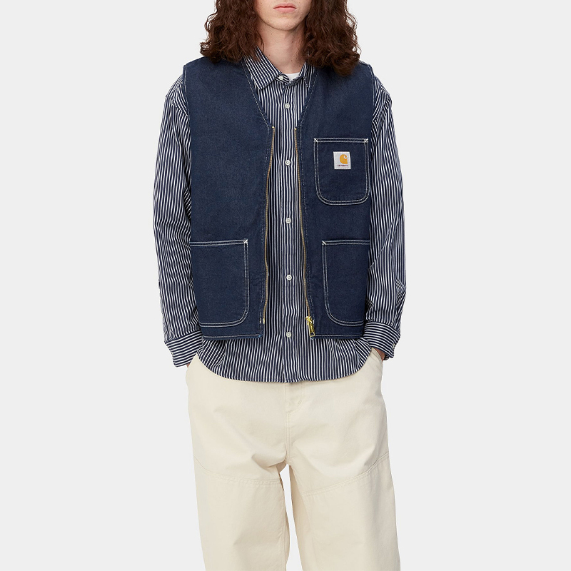 Sizing Carhartt WIP FW23 Rompi Denim Multi-Pocket Pria. I032704-01-2Y