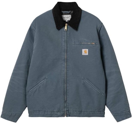 Carhartt WIP FW23 底特律夹克 蓝色复古标志灯芯绒工装风格. I027358-1QF-3K Order Carhartt WIP FW23 底特律夹克 蓝色复古标志灯芯绒工装风格. I027358-1QF-3K