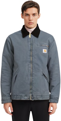 Carhartt WIP FW23 底特律夹克 蓝色复古标志灯芯绒工装风格. I027358-1QF-3K Shop Carhartt WIP FW23 底特律夹克 蓝色复古标志灯芯绒工装风格. I027358-1QF-3K