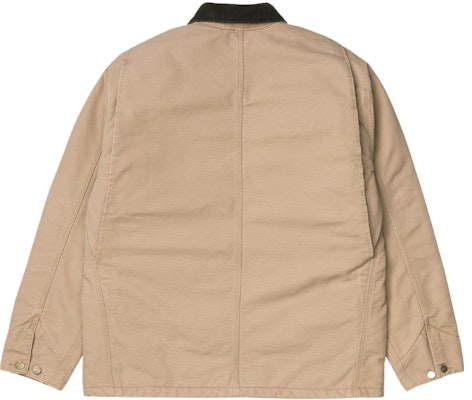 Carhartt WIP FW23 Jaket Detroit Beige Logo Vintage Kolar Korduroi Gaya Kasual I027357-01A-3K Lookbook Carhartt WIP FW23 Jaket Detroit Beige Logo Vintage Kolar Korduroi Gaya Kasual I027357-01A-3K