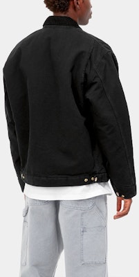 Carhartt WIP FW23 底特律夹克宽松版灯芯绒领黑色复古风格。 I027358-00E-3K Purchase Carhartt WIP FW23 底特律夹克宽松版灯芯绒领黑色复古风格。 I027358-00E-3K