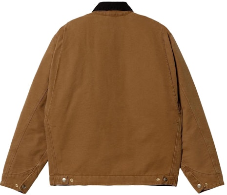 カーハート WIP FW23 デトロイトジャケット レトロロゴ コーデュロイ襟 ブラウン カジュアル I027358-1QB Lookbook カーハート WIP FW23 デトロイトジャケット レトロロゴ コーデュロイ襟 ブラウン カジュアル I027358-1QB