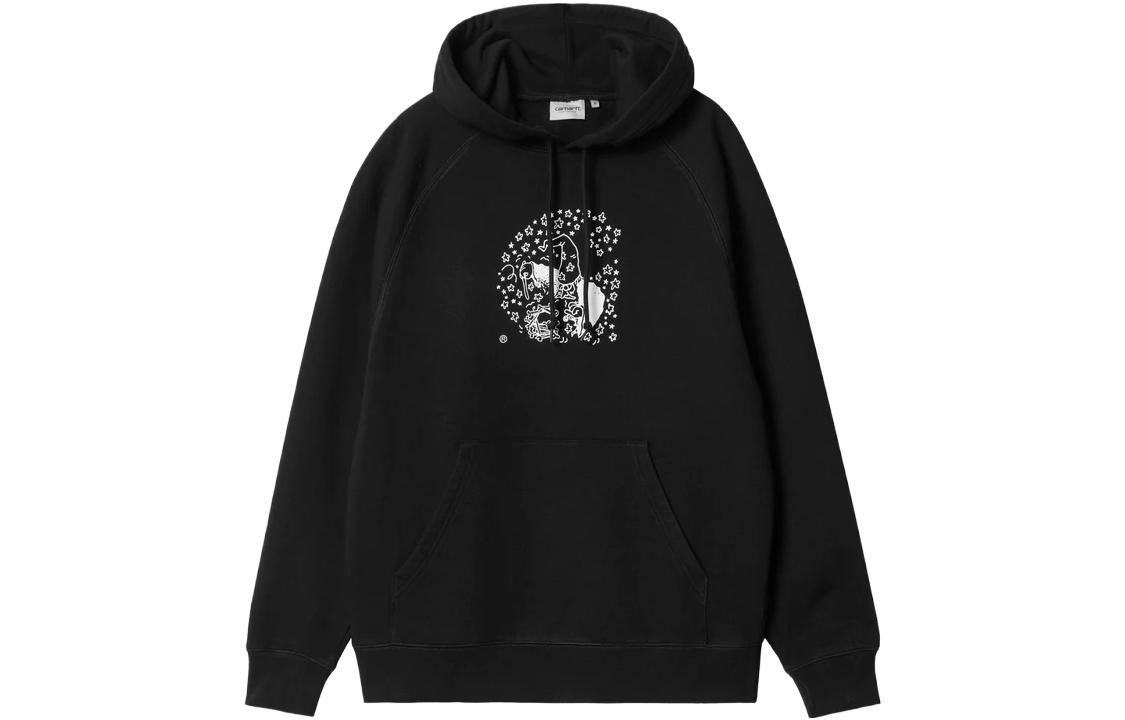 Carhartt WIP FW23 Hocus Pocus Graphic Hoodie Black Unisex Floral Cartoon Print I032930-0D2-XX