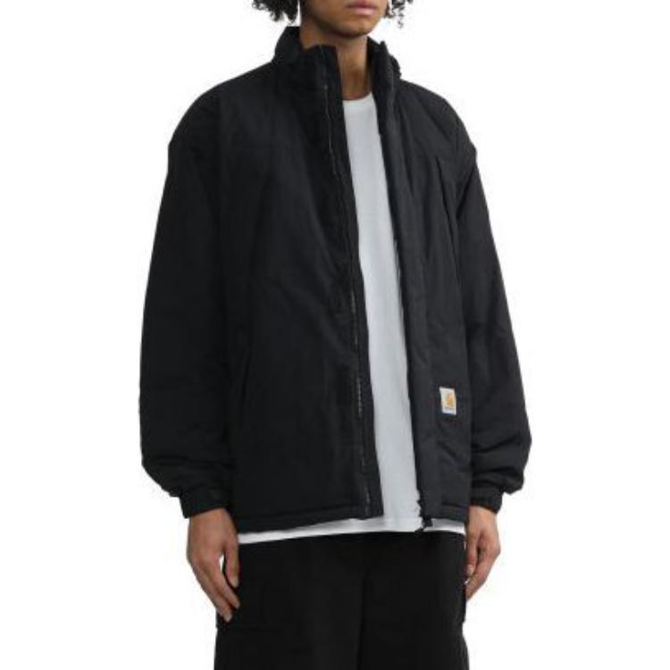 Details for Chaqueta con Cremallera Carhartt WIP FW23 Unisex Fit Suelto Lettered Pocket - Negro. CHXJKF23A002L