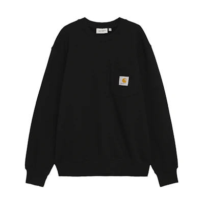 Carhartt WIP FW23 Oversized Crewneck Sweatshirt Black Long Sleeve I030903-89