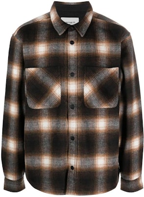 Carhartt WIP FW23 Plaid Long Sleeve Shirt Brown . I032209-1PP-XX Order Carhartt WIP FW23 Plaid Long Sleeve Shirt Brown . I032209-1PP-XX