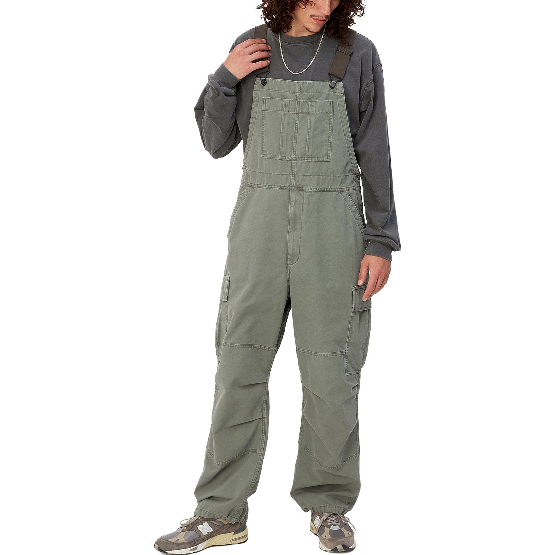 Shop Carhartt WIP FW23 TOUR  Green Solid Utility Overalls with Pocket Design I032292-667-06