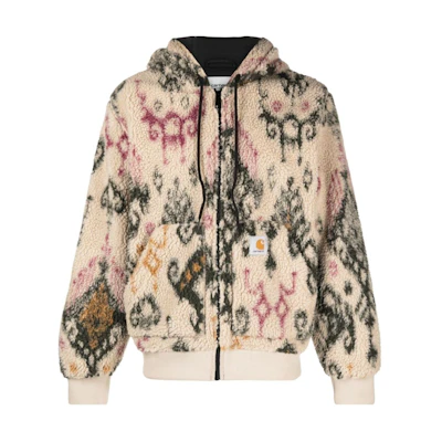 Carhartt WIP FW23 TOUR Active Liner Jacket Rock Color Jacquard Pattern Hoodie I032301-1T0-XX