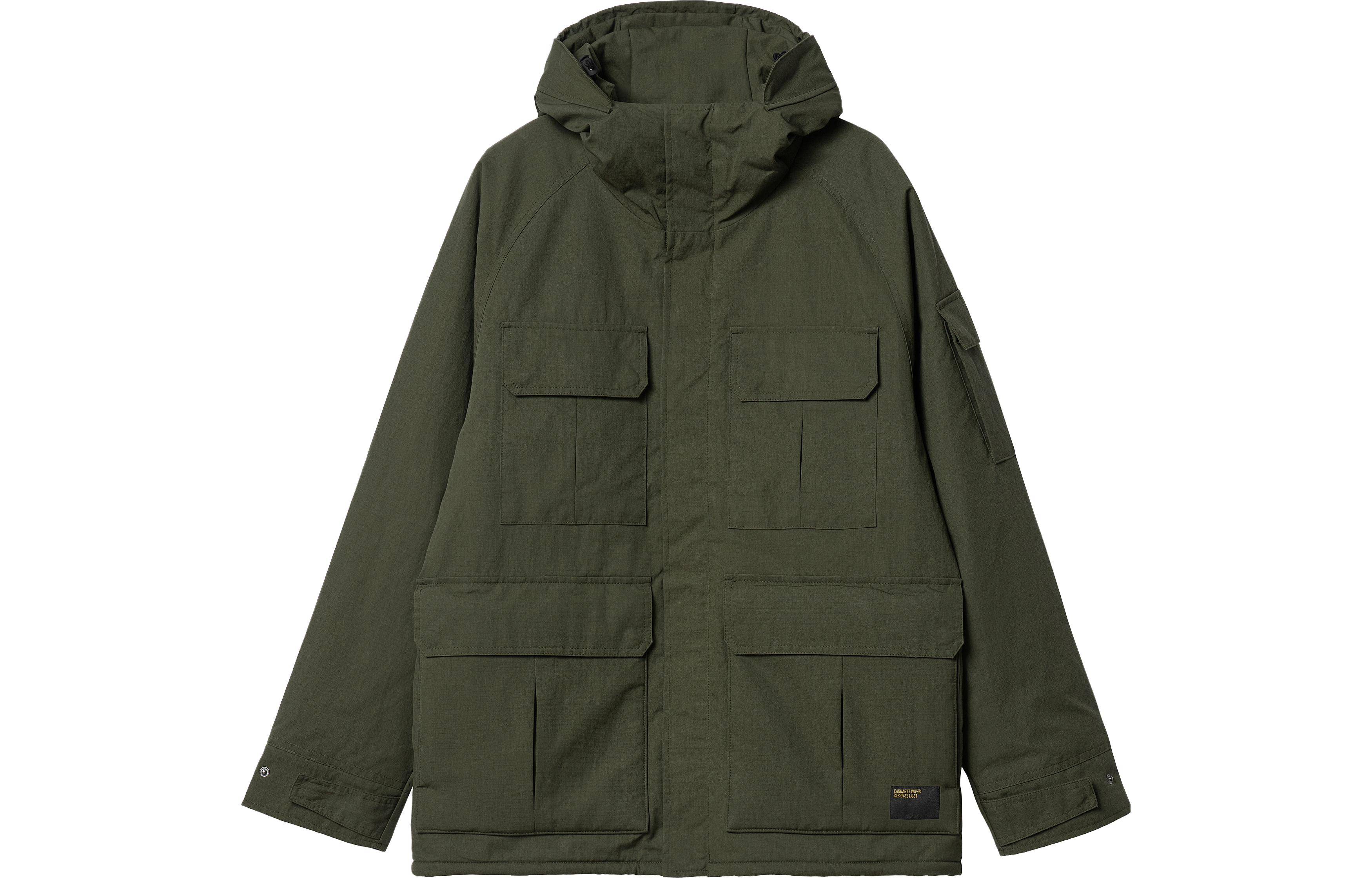 Carhartt WIP FW23 TOUR Adjustable Hood Military Jacket Men’s Loose Fit Green I032250-1NQ-XX