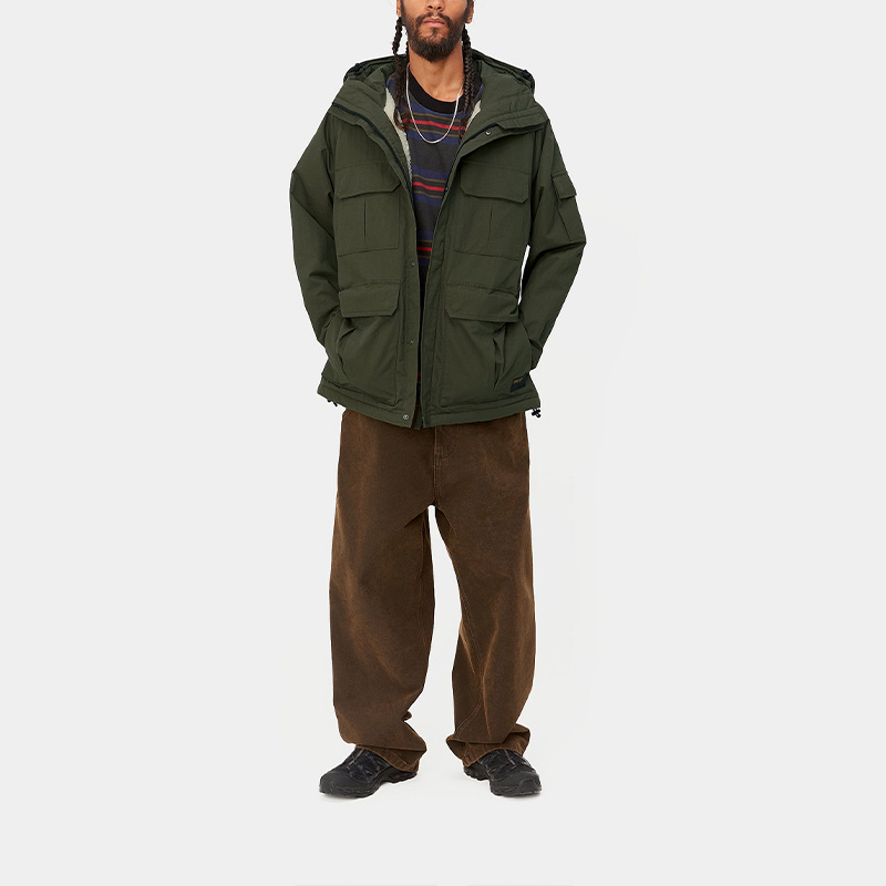 Purchase Carhartt WIP FW23 TOUR 男款寬鬆綠色軍裝可調連帽外套 I032250-1NQ-XX