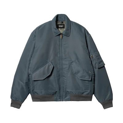 Carhartt WIP FW23 TOUR Bomber Waterproof Nylon Flight Jacket Men - Mineral Color I032300-1SY-XX