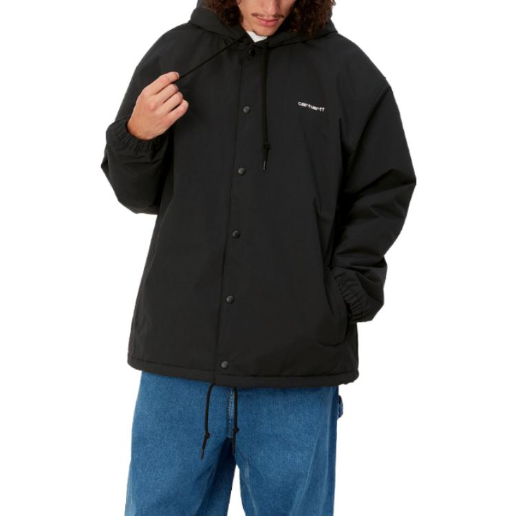 Carhartt WIP FW23 TOUR Coach Jacket Black  Hooded Lightweight Jacket. I032247-0D2-XX 圖 5