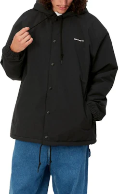 Carhartt WIP FW23 TOUR 教練外套 黑色連帽輕便夾克。 I032247-0D2-XX Purchase Carhartt WIP FW23 TOUR 教練外套 黑色連帽輕便夾克。 I032247-0D2-XX