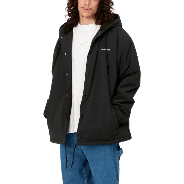 Carhartt WIP FW23 TOUR Coach Jacket Black  Hooded Lightweight Jacket. I032247-0D2-XX 圖 7