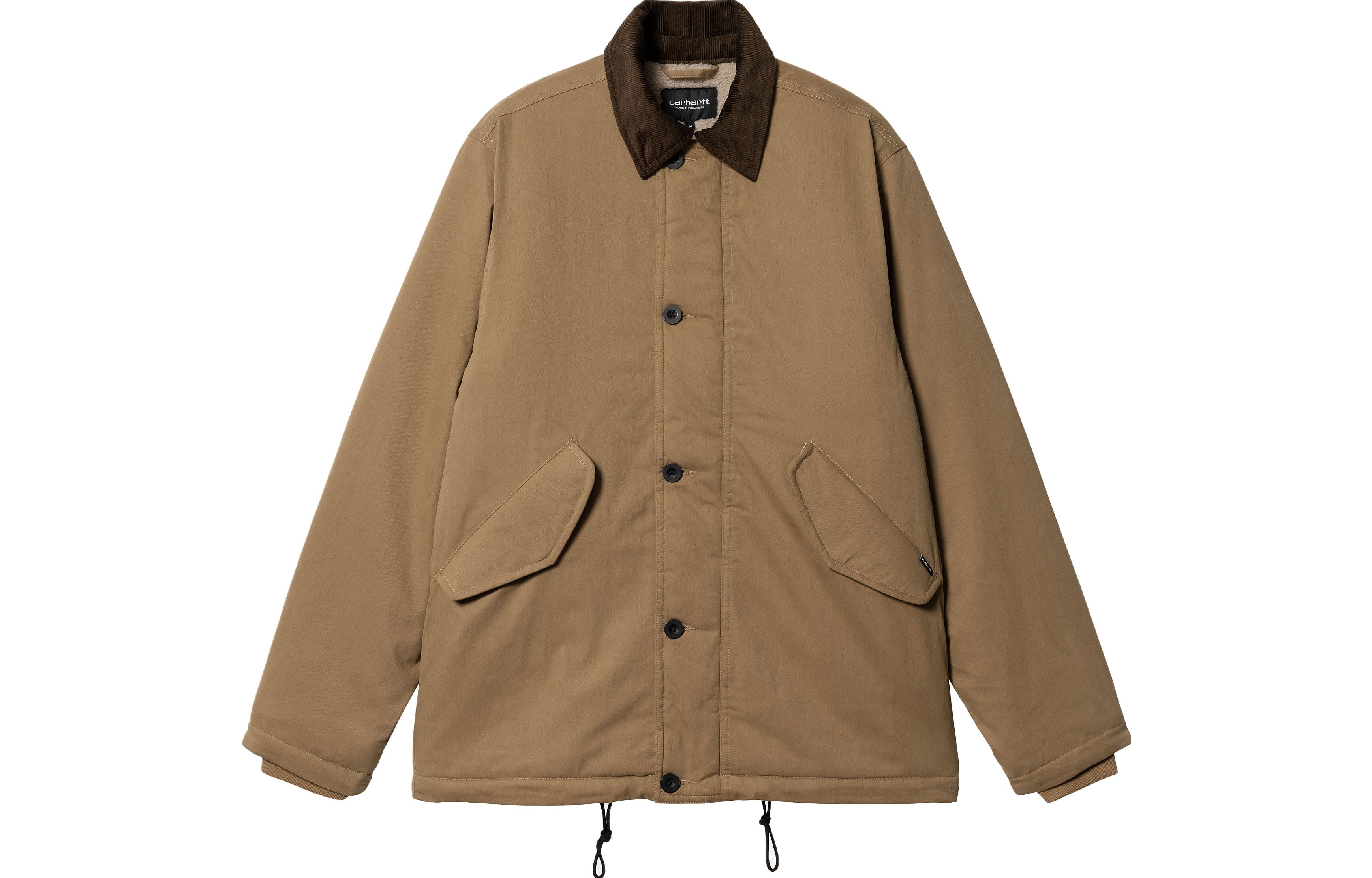 Carhartt WIP FW23 TOUR Corduroy Collar Adjustable Hem Jacket Khaki Men I032246-1SU-XX