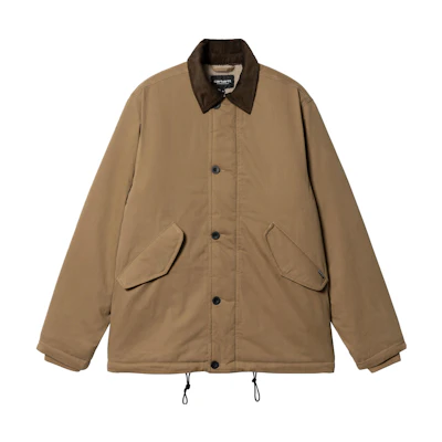 Carhartt WIP FW23 TOUR Corduroy Collar Adjustable Hem Jacket Khaki Men I032246-1SU-XX