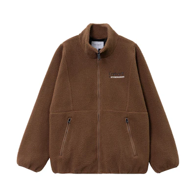 Carhartt WIP FW23 TOUR Draper Fleece Zip Jacket Brown Mens I032245-1CN-XX