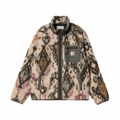 Carhartt WIP FW23 TOUR Jacquard Colorblock Pocket Zip Jacket Men - Rock Color I025120-1T3-XX