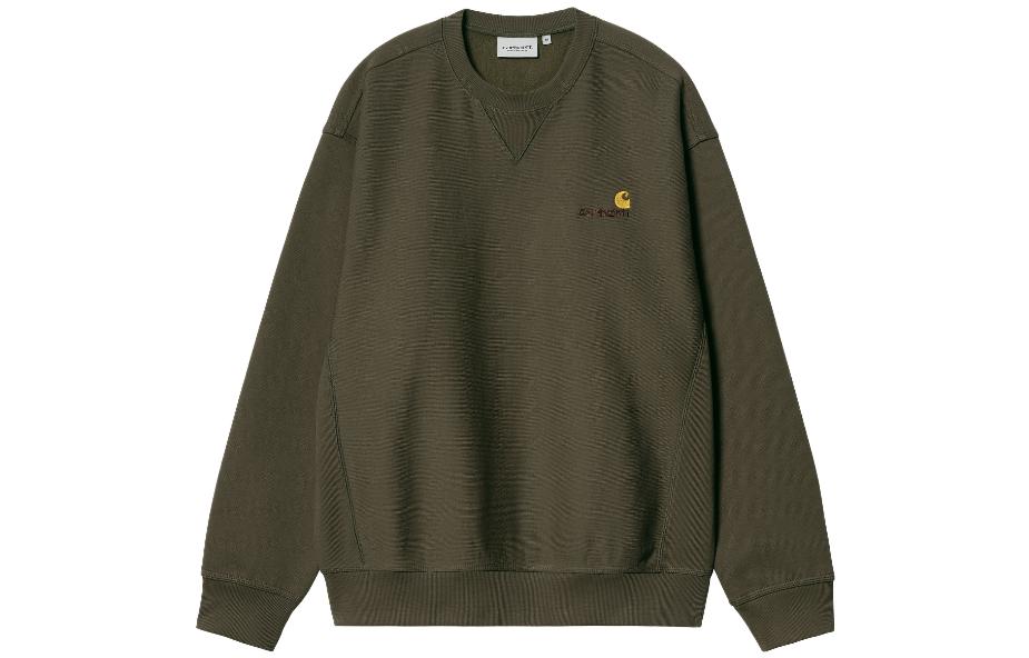 Carhartt WIP FW23 TOUR Logo Embroidered Crewneck Sweatshirt Plant Green I025475-1NQ-XX