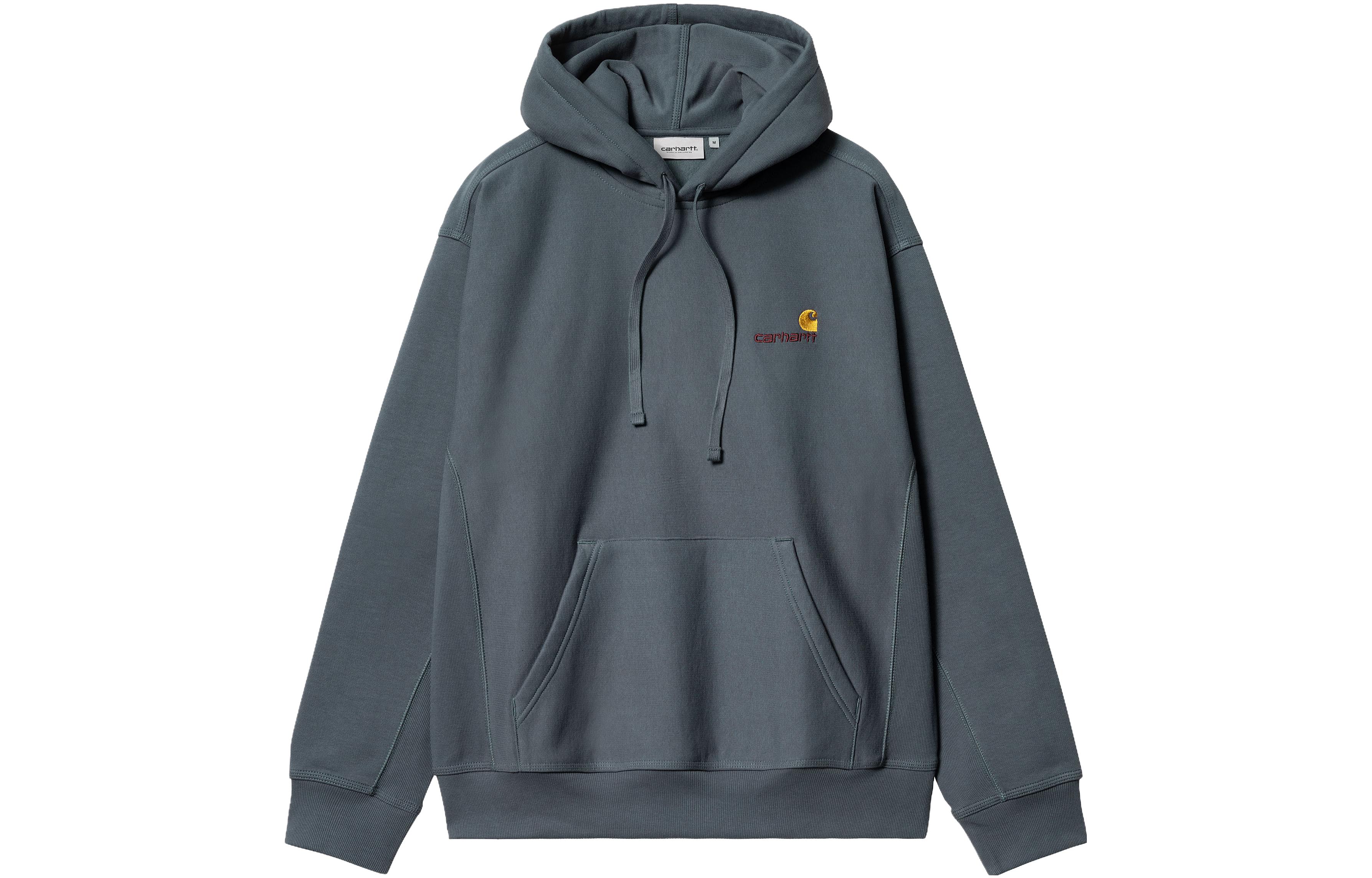 Carhartt WIP FW23 TOUR Logo Embroidered Hoodie Men’s Pullover Mineral Color I028279-0R-XX