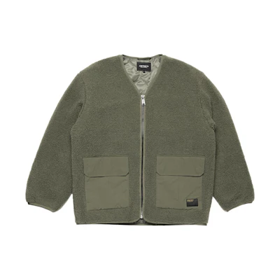 Carhartt WIP FW23 TOUR Suede Zip V-Neck Patch Pocket Jacket Green - I032244-63-XX
