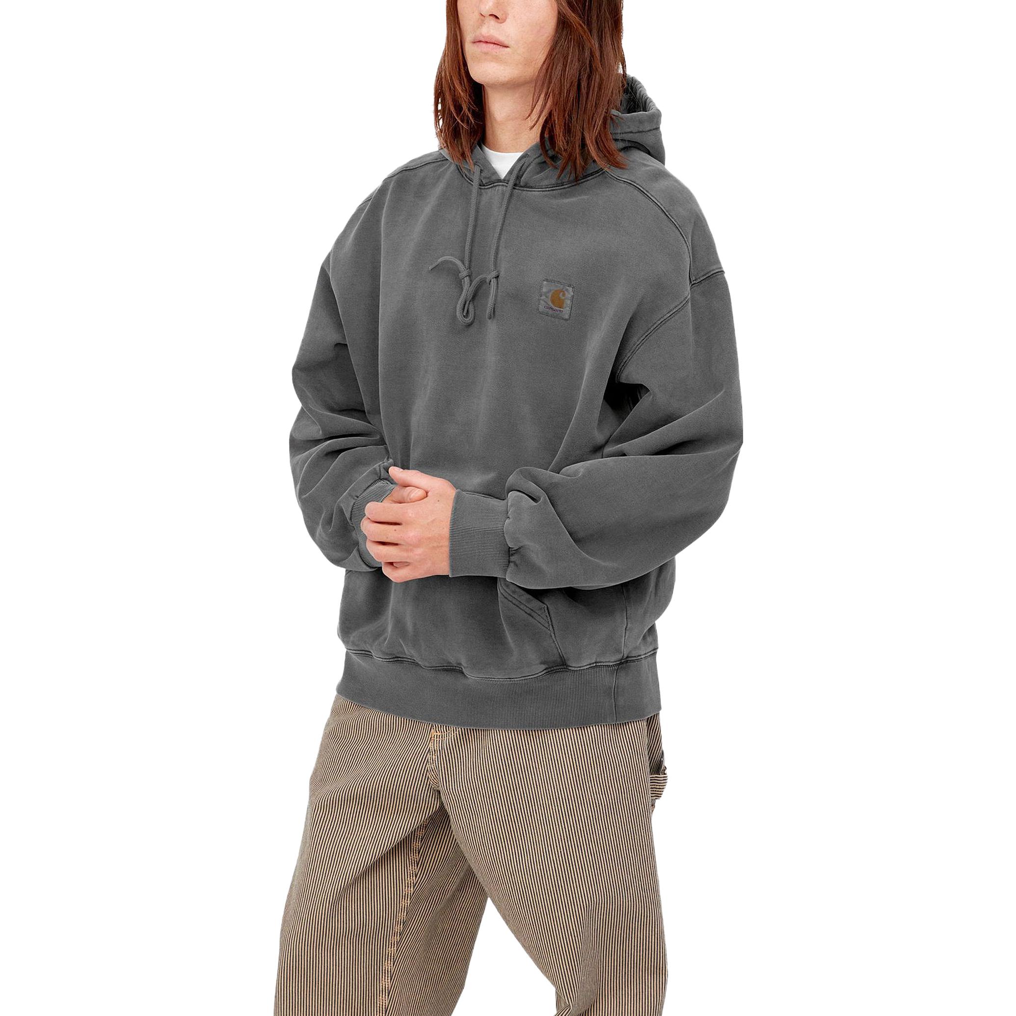 Shop Carhartt WIP FW23 Vista Logo Pullover Hoodie Men’s Grey I029523-0WG-GD