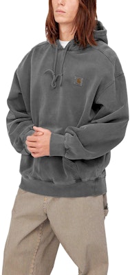 Carhartt WIP FW23 Vista Logo Pullover Hoodie Men’s Grey I029523-0WG-GD Shop Carhartt WIP FW23 Vista Logo Pullover Hoodie Men’s Grey I029523-0WG-GD