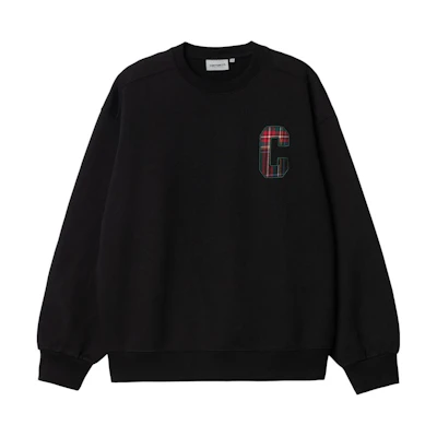Carhartt WIP FW23 Wiles Sweatshirt Black Crewneck Casual Sweatshirt I032456-89-XX