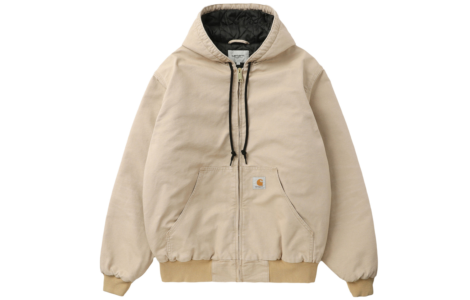Carhartt WIP FW23 Zip Hoodie Jacket with Pocket Light Brown CHXJKF23I360LBWX