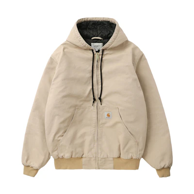 Carhartt WIP FW23 Zip Hoodie Jacket with Pocket Light Brown CHXJKF23I360LBWX
