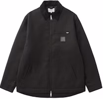 Carhartt WIP FW24 Black Zip-Up Collar Long-Sleeve Jacket with Logo. CHXJKI033853N Carhartt WIP FW24 Black Zip-Up Collar Long-Sleeve Jacket with Logo. CHXJKI033853N