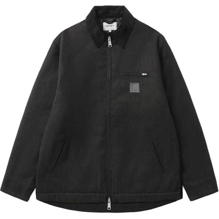 Carhartt WIP FW24  Black Zip-Up Collar Long-Sleeve Jacket with Logo. CHXJKI033853N 圖 2