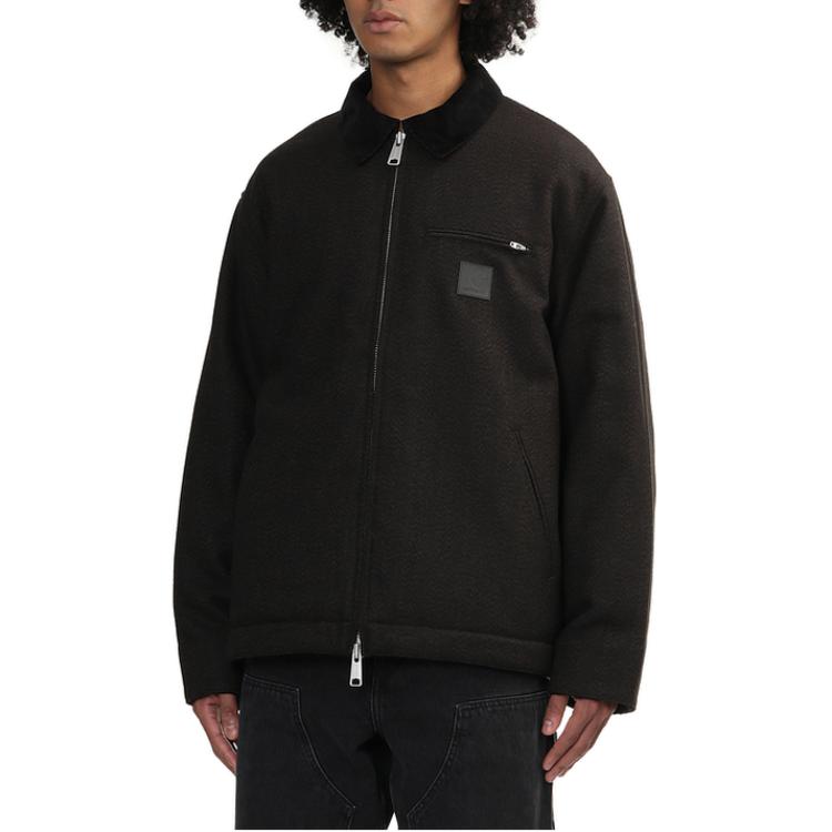 Carhartt WIP FW24  Black Zip-Up Collar Long-Sleeve Jacket with Logo. CHXJKI033853N 圖 4
